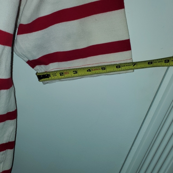 Enyce Men's pull over white with red stripes and collar - Picture 13 of 16